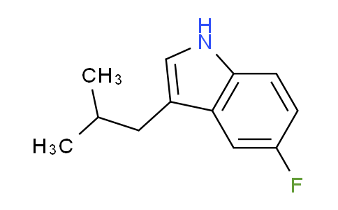 CAS No. 1698727-54-6, 5-Fluoro-3-isobutyl-1H-indole