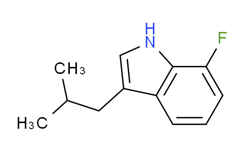 CAS No. 1697462-78-4, 7-Fluoro-3-isobutyl-1H-indole