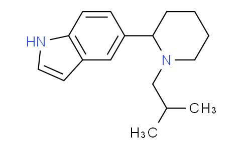 CAS No. 1355173-11-3, 5-(1-Isobutylpiperidin-2-yl)-1H-indole