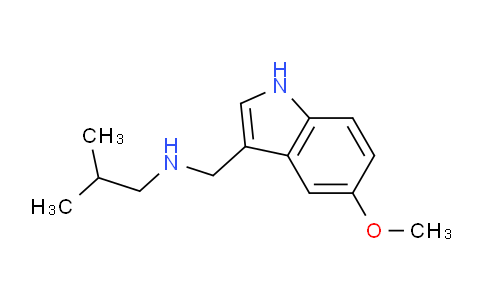 CAS No. 1114597-44-2, N-((5-Methoxy-1H-indol-3-yl)methyl)-2-methylpropan-1-amine