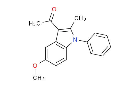 CAS No. 101733-97-5, 1-(5-Methoxy-2-methyl-1-phenyl-1H-indol-3-yl)ethanone