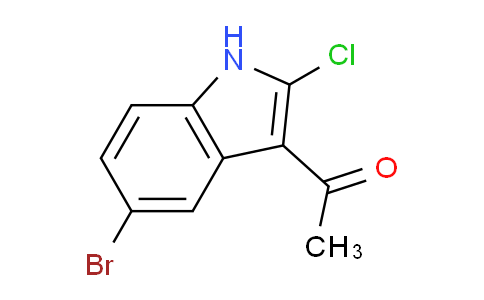 CAS No. 1310091-13-4, 1-(5-Bromo-2-chloro-1H-indol-3-yl)ethanone