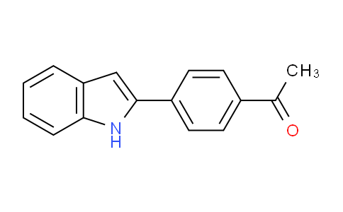 CAS No. 537684-21-2, 1-(4-(1H-Indol-2-yl)phenyl)ethanone