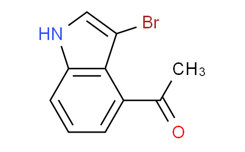 CAS No. 1707365-13-6, 1-(3-Bromo-1H-indol-4-yl)ethanone