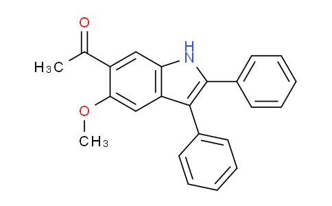 CAS No. 125217-27-8, 1-(5-Methoxy-2,3-diphenyl-1H-indol-6-yl)ethanone