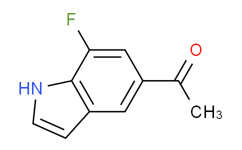 CAS No. 1221684-43-0, 1-(7-Fluoro-1H-indol-5-yl)ethanone