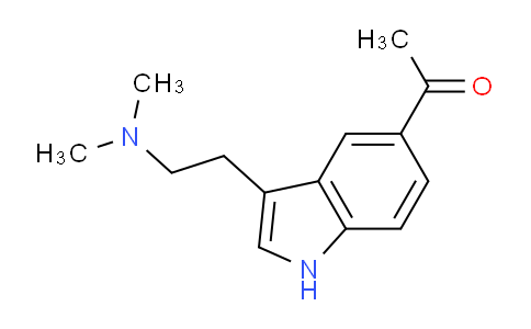 CAS No. 65487-75-4, 1-(3-(2-(Dimethylamino)ethyl)-1H-indol-5-yl)ethanone