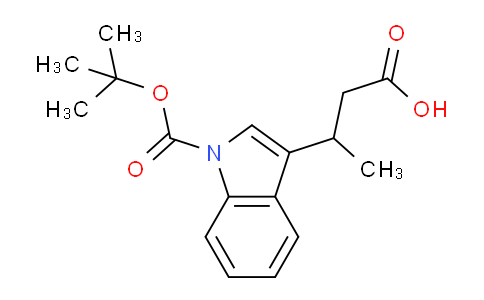CAS No. 885266-53-5, 3-[1-(tert-Butoxycarbonyl)indol-3-yl]butanoic acid