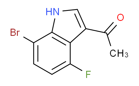 CAS No. 1936547-34-0, 1-(7-Bromo-4-fluoro-1H-indol-3-yl)ethanone