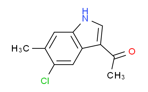 CAS No. 1934636-97-1, 1-(5-Chloro-6-methyl-1H-indol-3-yl)ethanone