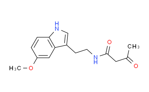 CAS No. 112081-40-0, N-(2-(5-Methoxy-1H-indol-3-yl)ethyl)-3-oxobutanamide