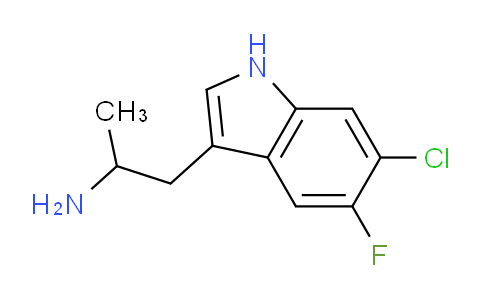 CAS No. 1193314-75-8, 1-(6-Chloro-5-fluoro-1H-indol-3-yl)propan-2-amine