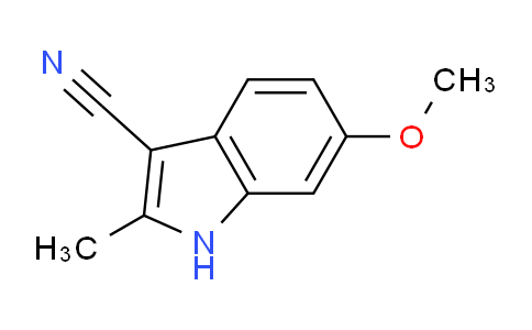 CAS No. 118671-35-5, 6-Methoxy-2-methyl-1H-indole-3-carbonitrile