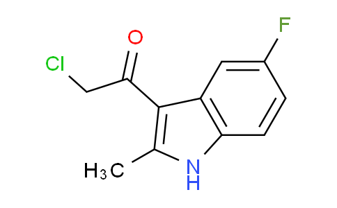 CAS No. 843638-28-8, 2-Chloro-1-(5-fluoro-2-methyl-1H-indol-3-yl)ethanone