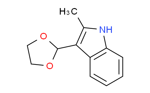 CAS No. 773094-30-7, 3-(1,3-Dioxolan-2-yl)-2-methyl-1H-indole