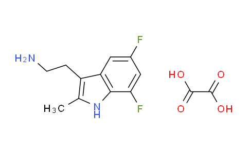 CAS No. 1177347-63-5, 2-(5,7-Difluoro-2-methyl-1H-indol-3-yl)ethanamine oxalate