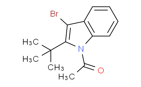 CAS No. 948300-86-5, 1-(3-Bromo-2-(tert-butyl)-1H-indol-1-yl)ethanone