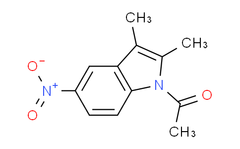 CAS No. 41018-97-7, 1-(2,3-Dimethyl-5-nitro-1H-indol-1-yl)ethanone