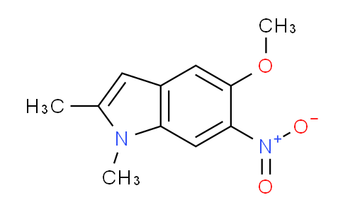CAS No. 53918-84-6, 5-Methoxy-1,2-dimethyl-6-nitro-1H-indole