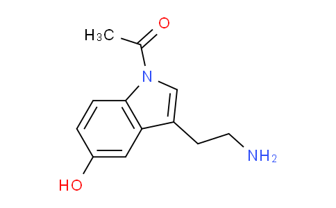 CAS No. 17994-17-1, 1-(3-(2-Aminoethyl)-5-hydroxy-1H-indol-1-yl)ethanone