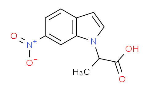 CAS No. 1466751-45-0, 2-(6-Nitro-1H-indol-1-yl)propanoic acid