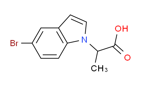 CAS No. 1486920-81-3, 2-(5-Bromo-1H-indol-1-yl)propanoic acid