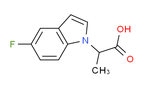 CAS No. 1479747-05-1, 2-(5-Fluoro-1H-indol-1-yl)propanoic acid