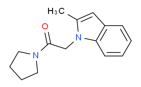 CAS No. 163629-09-2, 2-(2-Methyl-1H-indol-1-yl)-1-(pyrrolidin-1-yl)ethanone