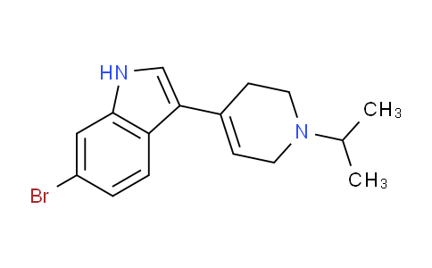 CAS No. 1958100-90-7, 6-Bromo-3-(1-isopropyl-1,2,3,6-tetrahydropyridin-4-yl)-1H-indole