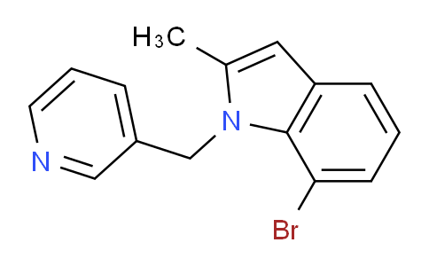 CAS No. 850349-26-7, 7-Bromo-2-methyl-1-(pyridin-3-ylmethyl)-1H-indole