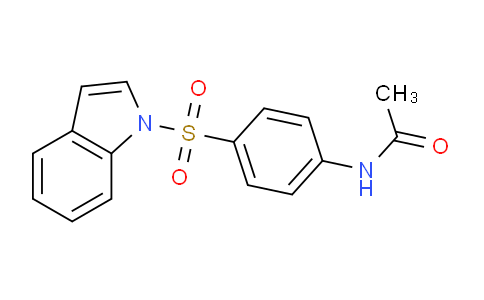 CAS No. 184538-44-1, N-(4-((1H-Indol-1-yl)sulfonyl)phenyl)acetamide