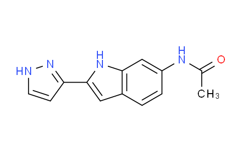 CAS No. 827318-22-9, N-(2-(1H-Pyrazol-3-yl)-1H-indol-6-yl)acetamide