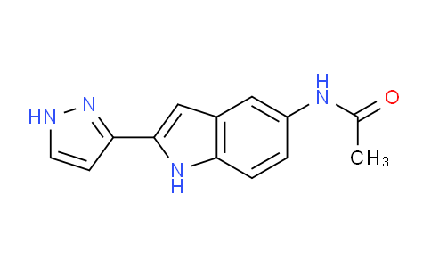 CAS No. 827318-21-8, N-(2-(1H-Pyrazol-3-yl)-1H-indol-5-yl)acetamide