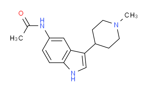 CAS No. 182563-03-7, N-(3-(1-Methylpiperidin-4-yl)-1H-indol-5-yl)acetamide