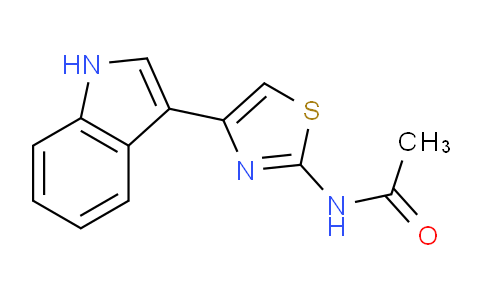 CAS No. 189011-09-4, N-(4-(1H-Indol-3-yl)thiazol-2-yl)acetamide