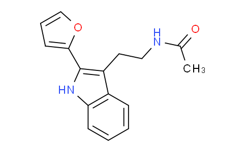 CAS No. 823821-80-3, N-(2-(2-(Furan-2-yl)-1H-indol-3-yl)ethyl)acetamide