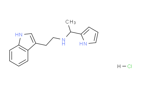 CAS No. 1028833-77-3, N-(2-(1H-Indol-3-yl)ethyl)-1-(1H-pyrrol-2-yl)ethanamine hydrochloride