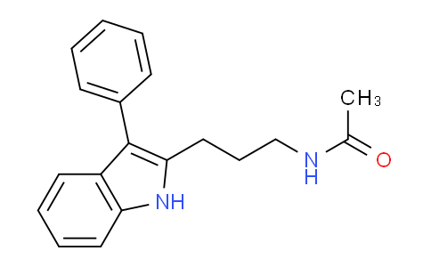 CAS No. 823821-82-5, N-(3-(3-Phenyl-1H-indol-2-yl)propyl)acetamide