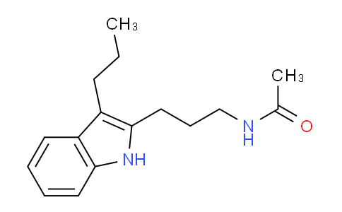 CAS No. 823821-83-6, N-(3-(3-Propyl-1H-indol-2-yl)propyl)acetamide