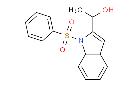 CAS No. 80360-24-3, 1-(1-(Phenylsulfonyl)-1H-indol-2-yl)ethanol