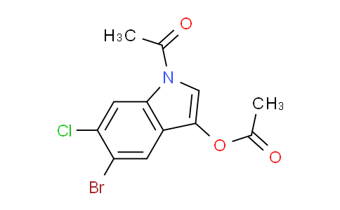 CAS No. 108847-96-7, 1-Acetyl-5-bromo-6-chloro-1H-indol-3-yl acetate