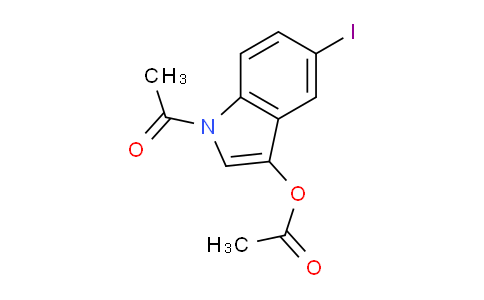 CAS No. 26490-98-2, 1-Acetyl-5-iodo-1H-indol-3-yl acetate