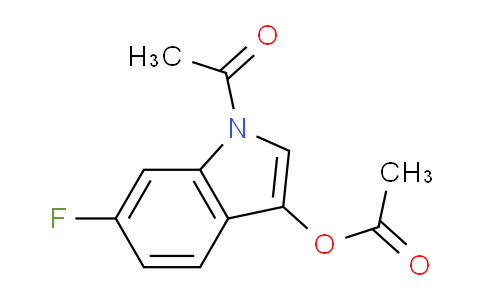 CAS No. 3798-90-1, 1-Acetyl-6-fluoro-1H-indol-3-yl acetate