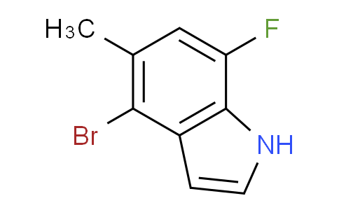CAS No. 1449581-02-5, 4-Bromo-7-fluoro-5-methyl-1H-indole