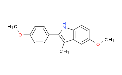 CAS No. 91444-18-7, 5-Methoxy-2-(4-methoxyphenyl)-3-methyl-1H-indole