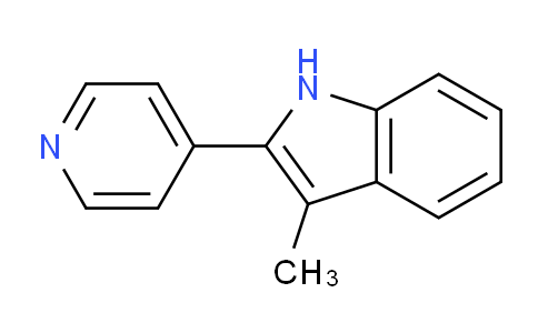 CAS No. 32667-07-5, 3-Methyl-2-(pyridin-4-yl)-1H-indole