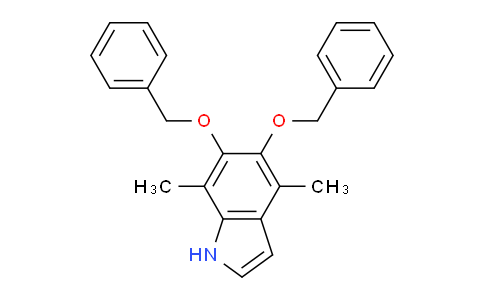 CAS No. 97073-53-5, 5,6-Bis(benzyloxy)-4,7-dimethyl-1H-indole