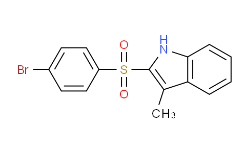 CAS No. 1956371-73-5, 2-((4-Bromophenyl)sulfonyl)-3-methyl-1H-indole