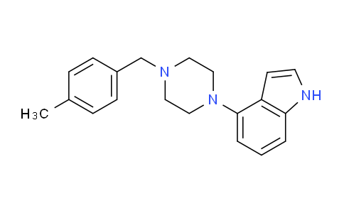 CAS No. 334974-36-6, 4-(4-(4-Methylbenzyl)piperazin-1-yl)-1H-indole