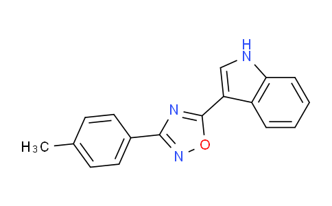 CAS No. 1338680-46-8, 3-[3-(4-Methylphenyl)-1,2,4-oxadiazol-5-yl]-1H-indole
